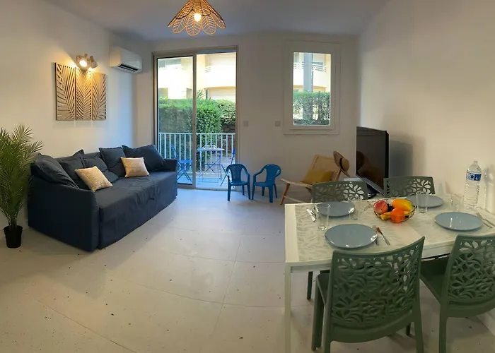 T3 Le Cocon Mediterraneen, Et Parking Prive *